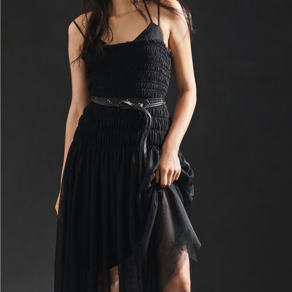 Anthropologie strappy tulle dress